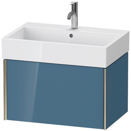 Duravit Xviu Wall-Mounted Vanity Unit Stone Blue High Gloss XV42350B147